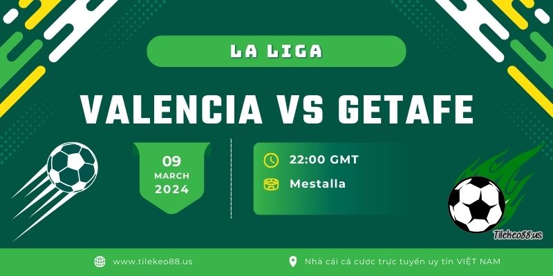 Soi kèo trận đấu Valencia vs Getafe